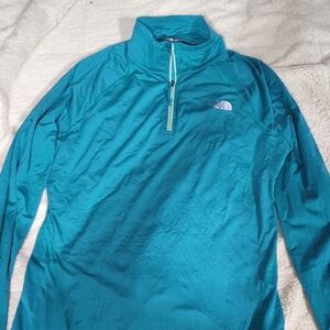 The North Face Turquoise Quarter-Zip Pullover